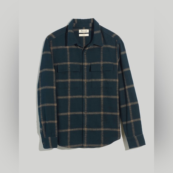 Madewell Other - NWT Slub Flannel Easy Long-Sleeve Shirt